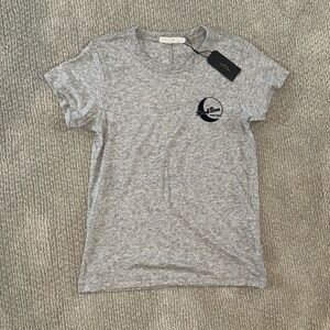 NWT Women’s Rag and Bone New York T-Shirt, Light Heather Grey Size Small